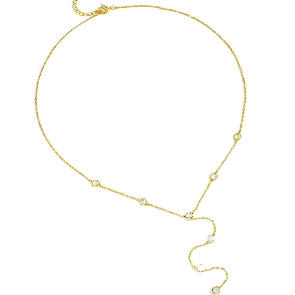 D’amour huit lariat necklace, gold