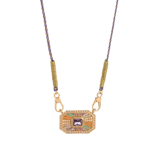 Livre D’or clasp necklace, multicolour