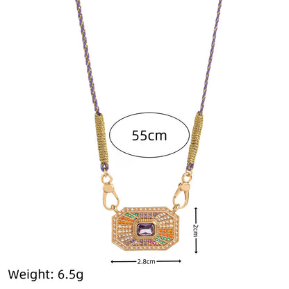 Livre D’or clasp necklace, star topaz