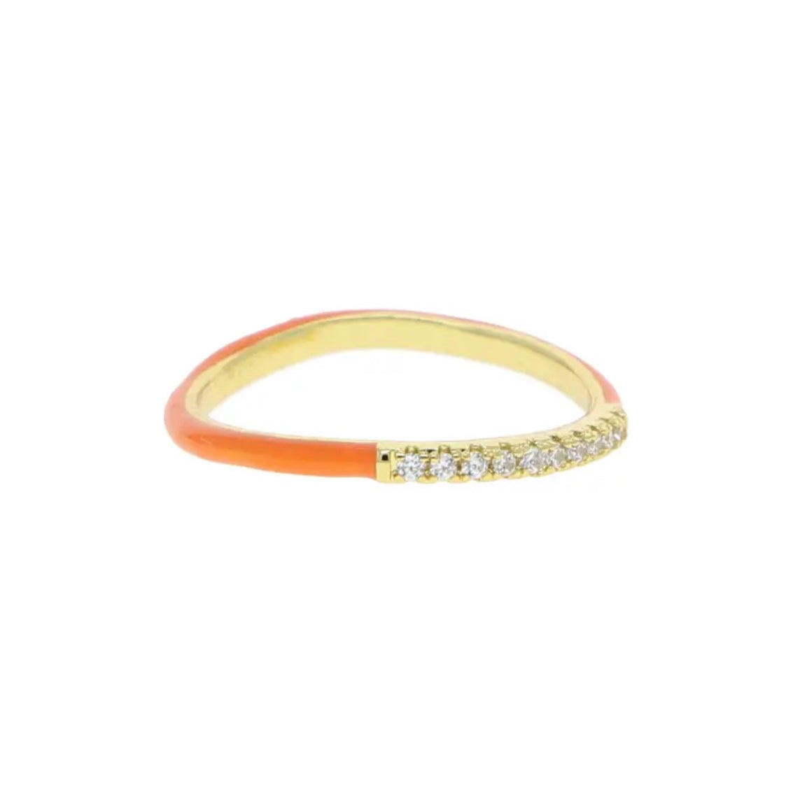 Enamel band ring