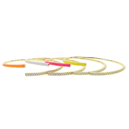 Enamel cuff bangle