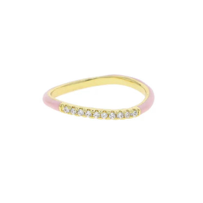 Enamel band ring