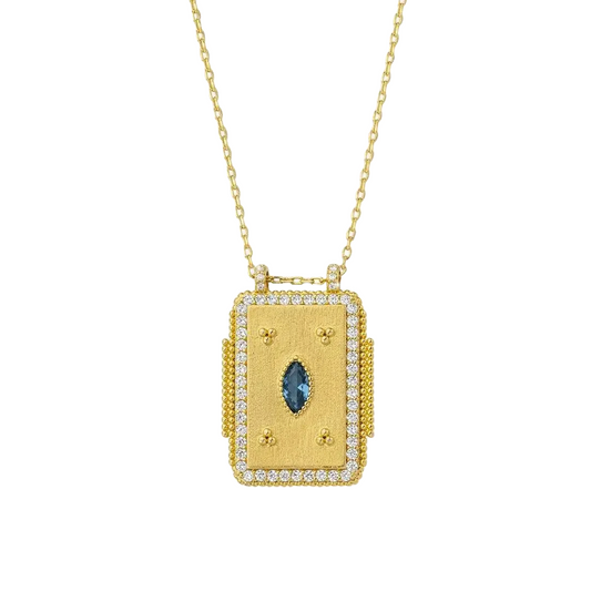 Livre D’or necklace, topaz